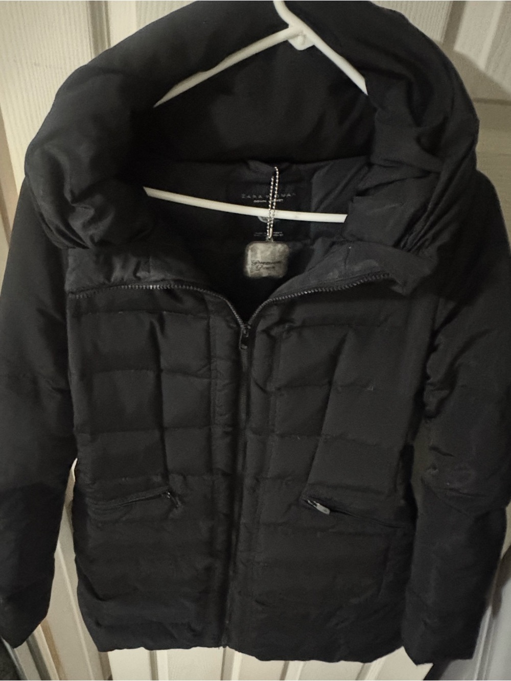 Zara black puffer jacket